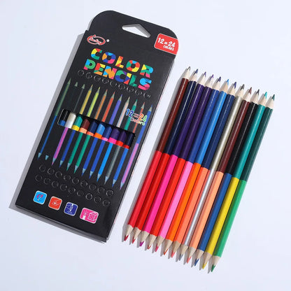 24 Double Headed Color Pencils