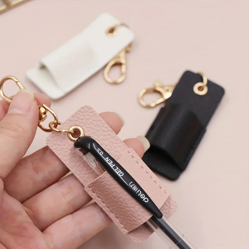 leather Lanyard Pen Holder