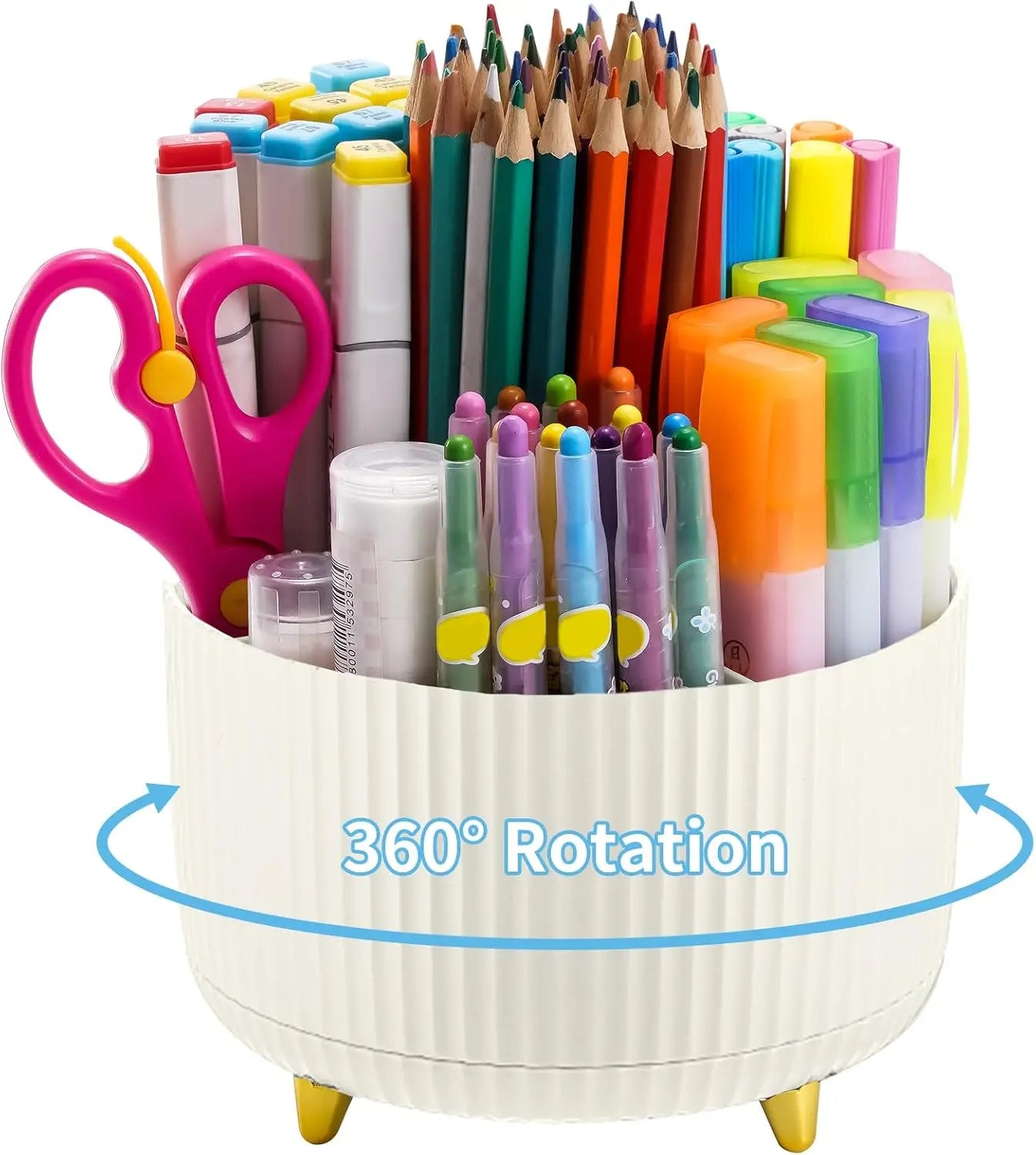 360-Degree Rotating Multi-Purpose Desk Organizer