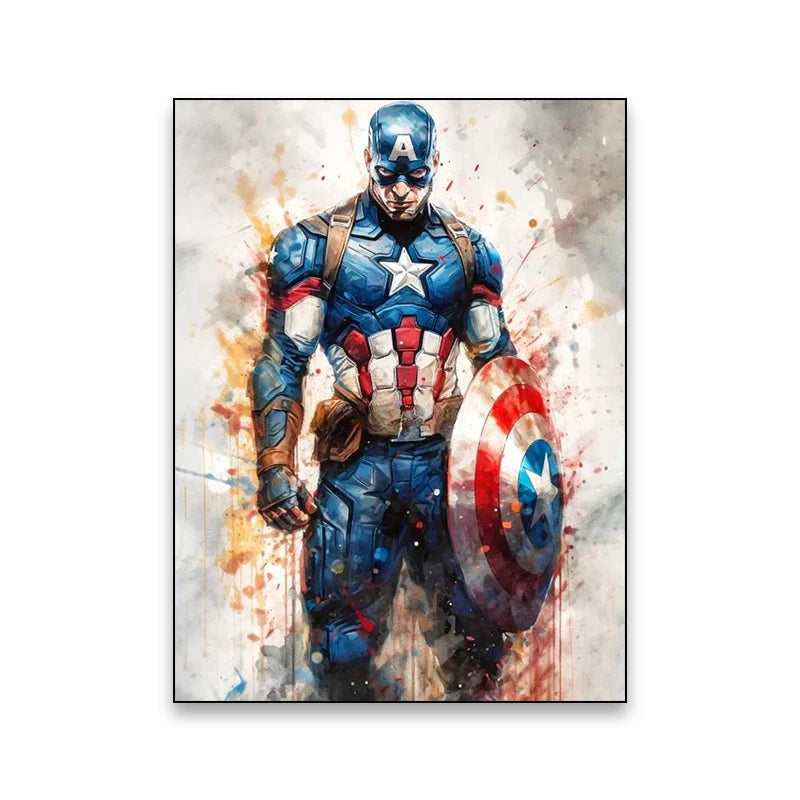 Superhero movie wall art poster