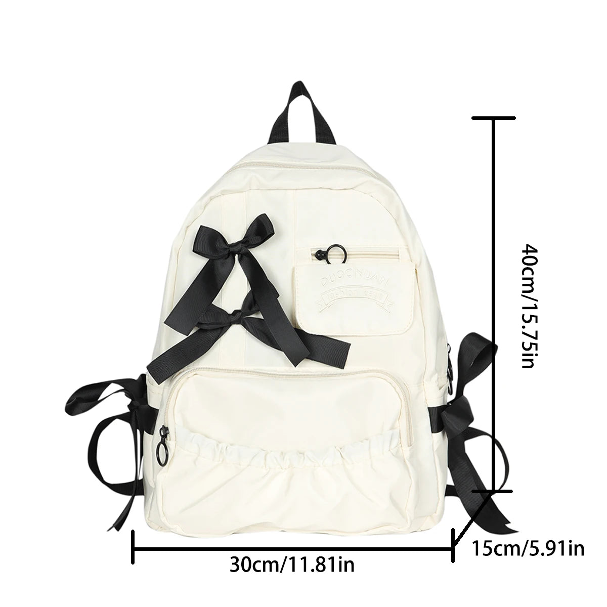 Cute Bow Accent Backpack