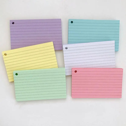 50Pcs Memo Book Loose-Leaf Index Cards