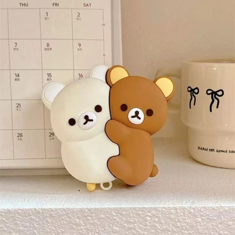 3D Rilakkuma Hug Bear Silicone airPods Earphone Case