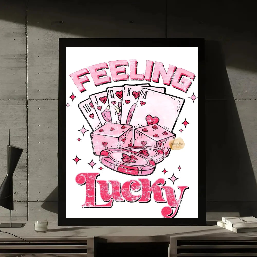 Pink Quote prints wall art poster