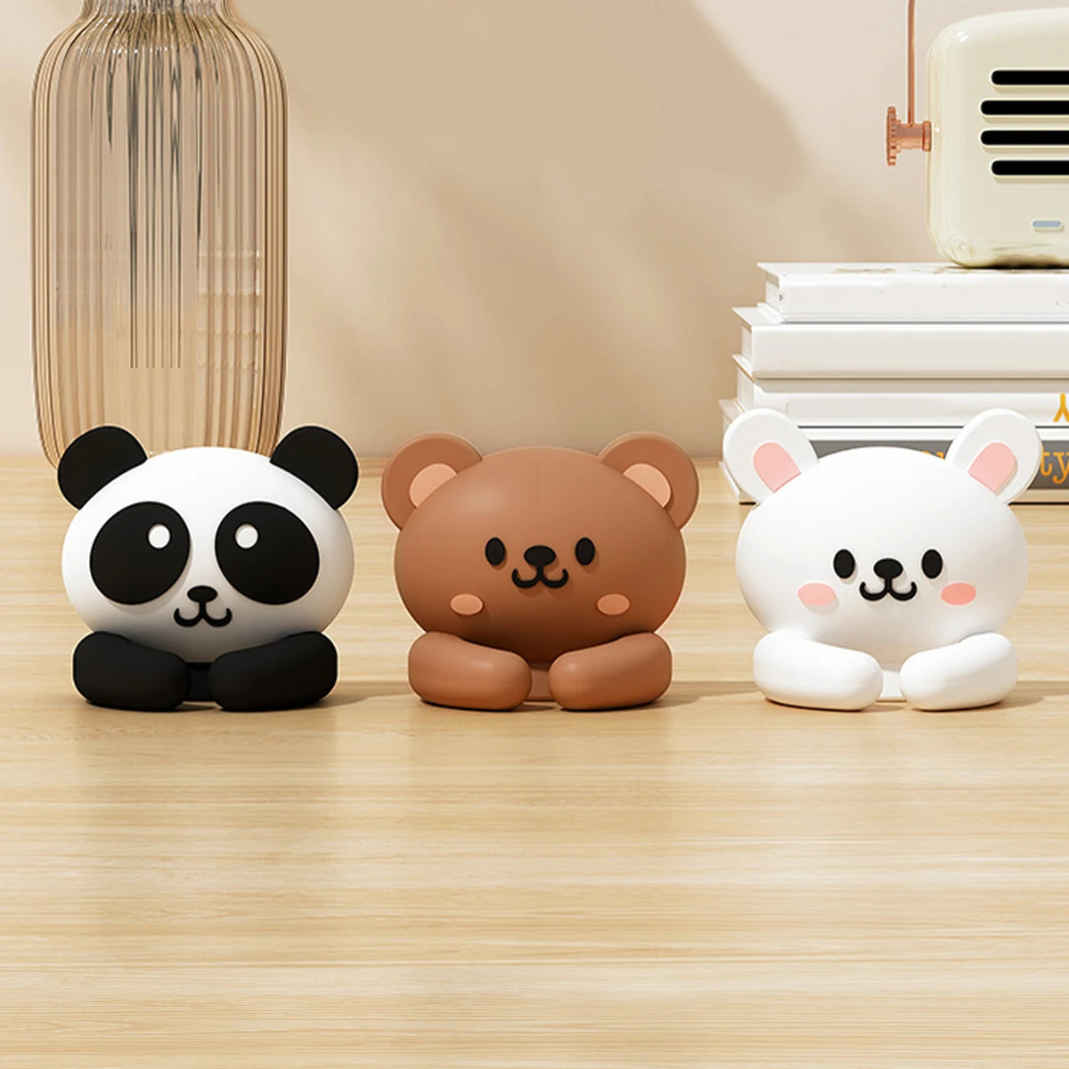 2/3pcs Cute Cartoon Desktop Cable Organizers