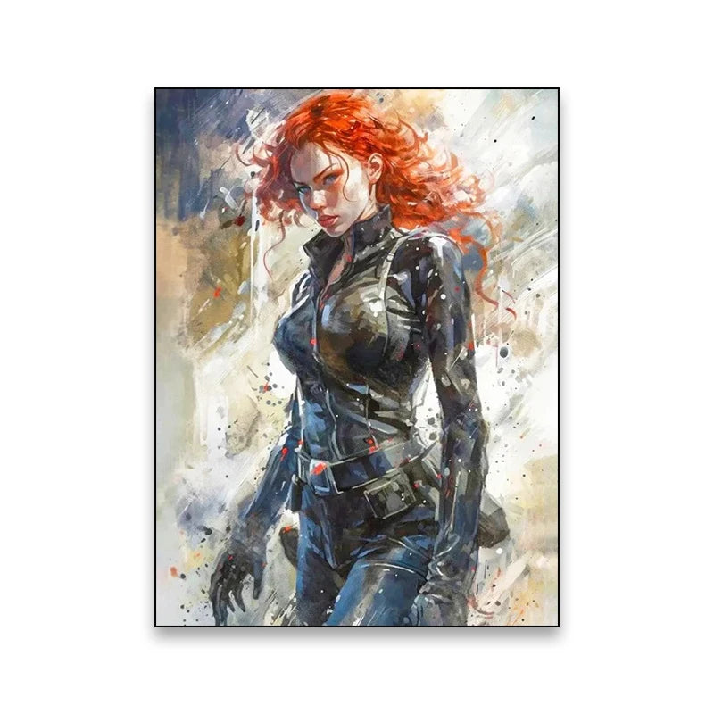 Superhero movie wall art poster