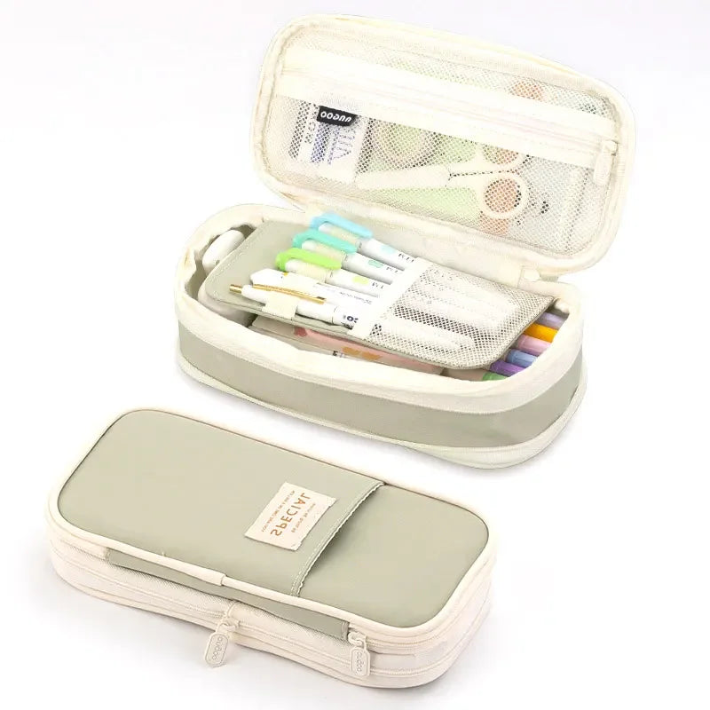 Double Layer Pencil Case Large Capacity pouch