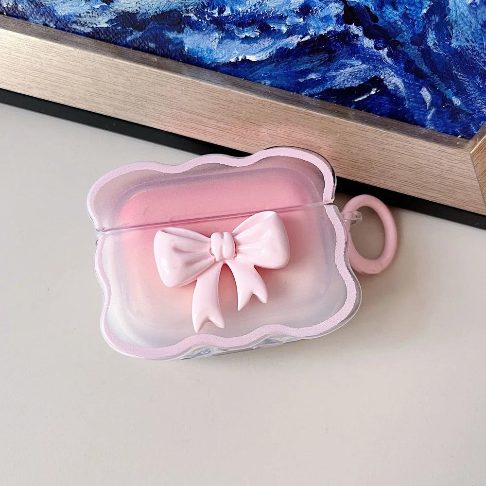3D Bow Wave Earphone AirPods Case