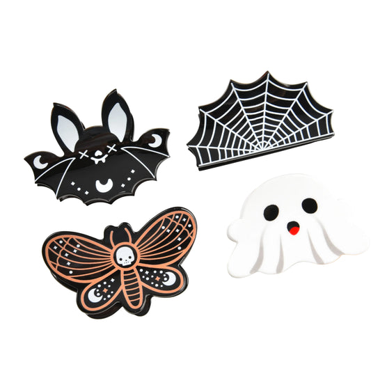 Small size halloween themed hair claw clips