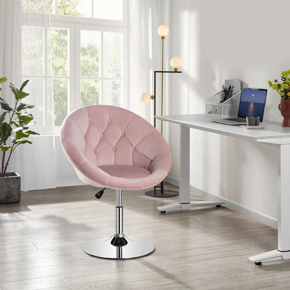 Swivel Velvet Tufted Vanity Chair