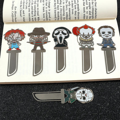 Horror movie villains bookmarks
