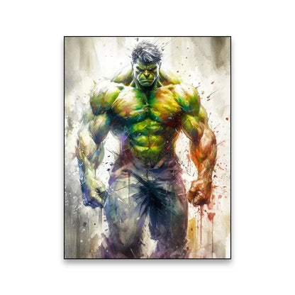 Superhero movie wall art poster
