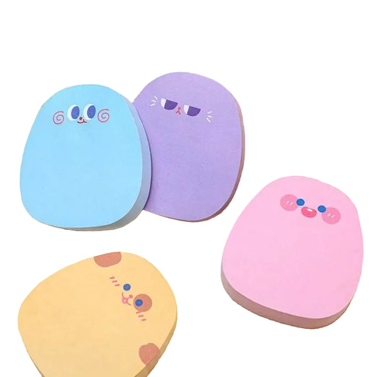 Cartoon face color Sticky Notes Memo Pad