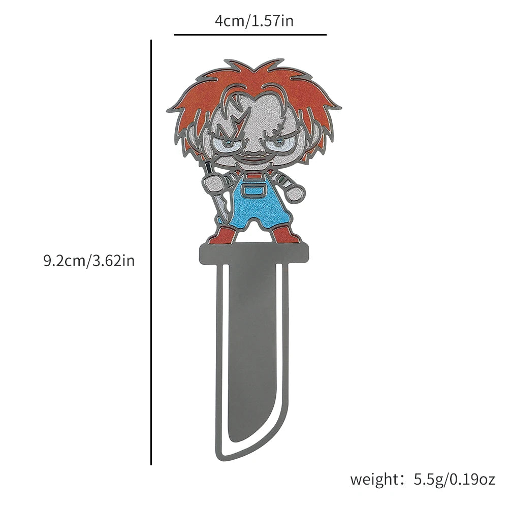 Horror movie villains bookmarks