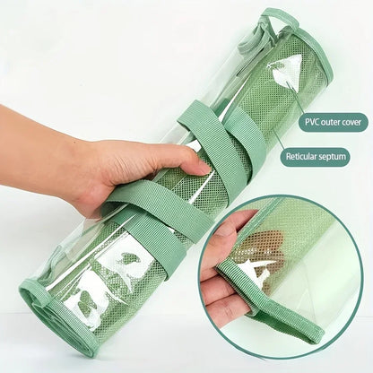 Transparent handheld storage folder