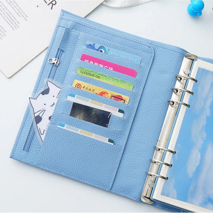 Moterm Firm Pebbled Grain Leather Sky Blue journals
