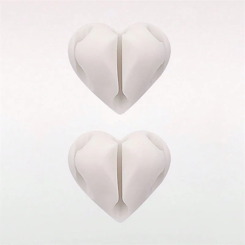 Heart-Shaped Mini Cable Winder Organizers