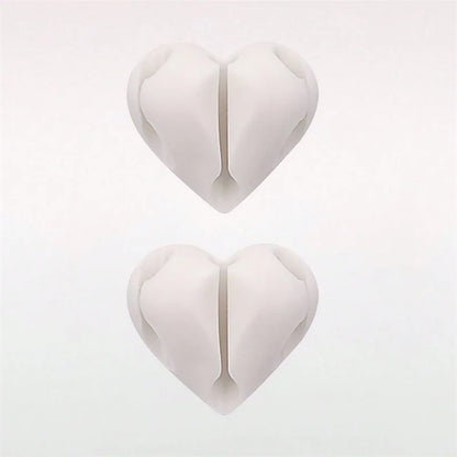 Heart-Shaped Mini Cable Winder Organizers