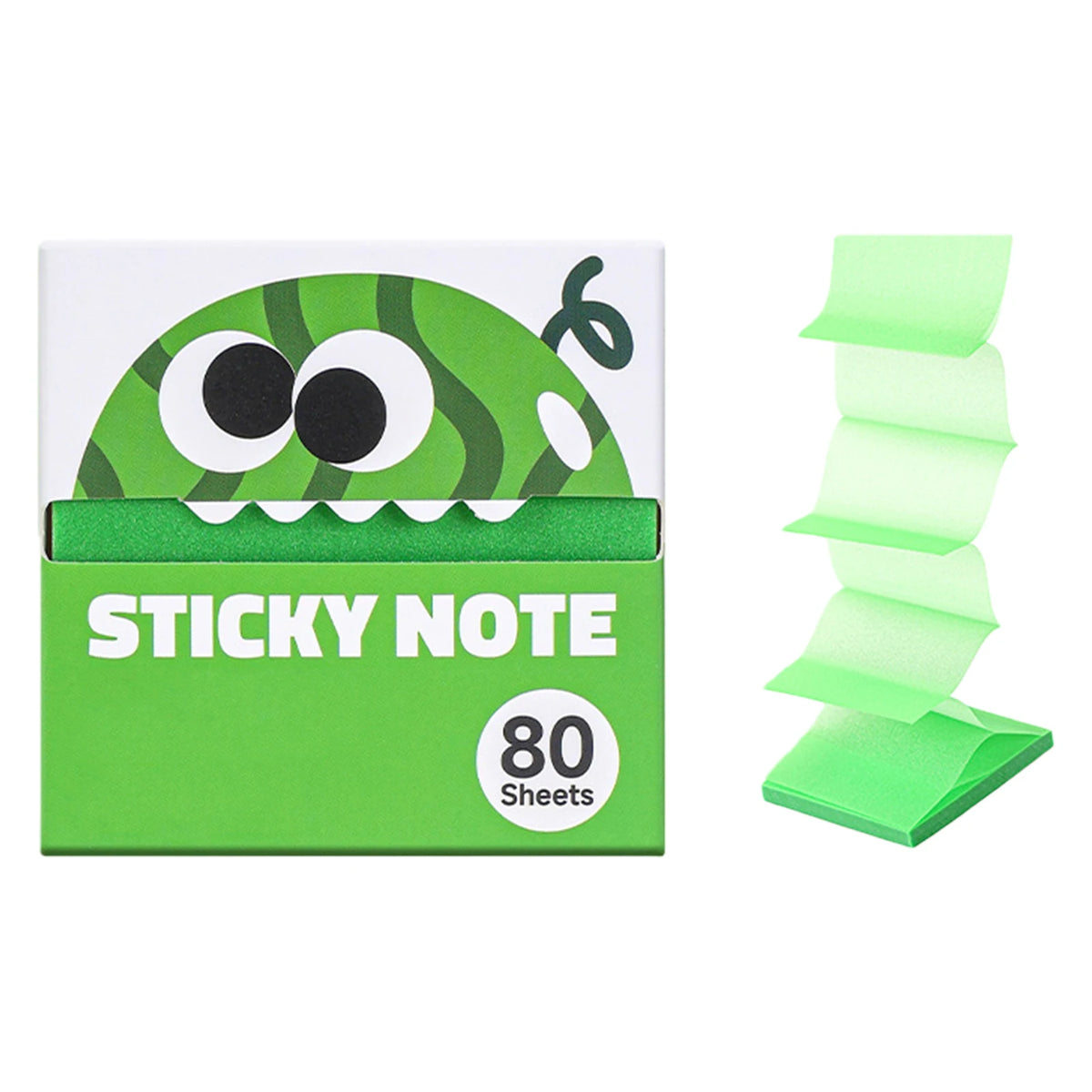 80 Sheets Clear colored shimmer Sticky Notes