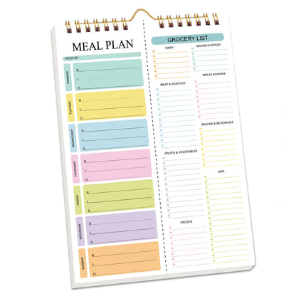 Weekly Meal planner notebook notepad