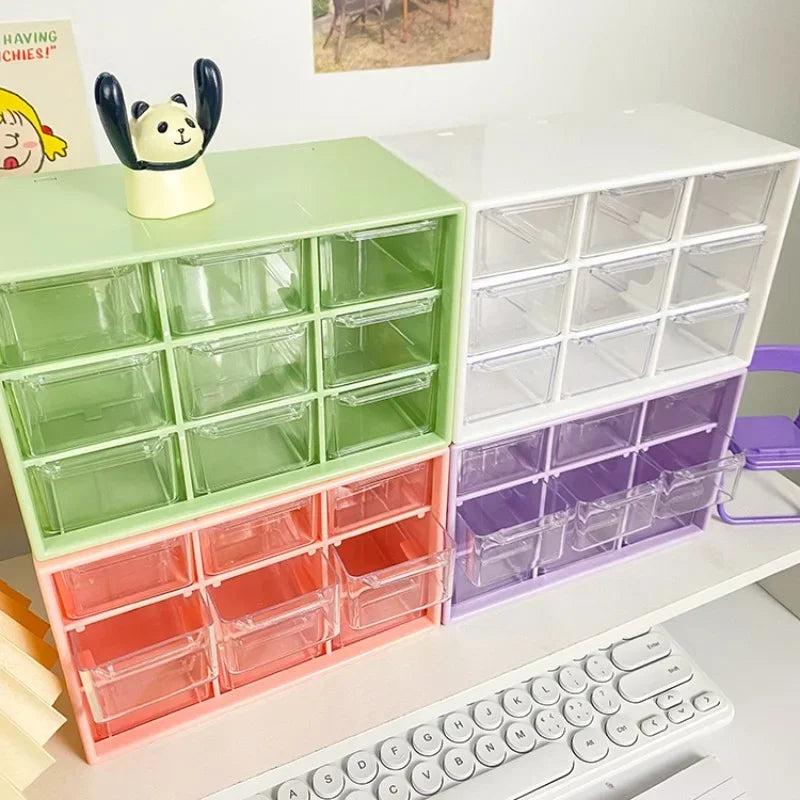 9 Grid Storage Boxes Organizer