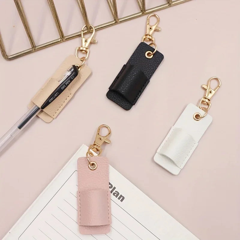 leather Lanyard Pen Holder