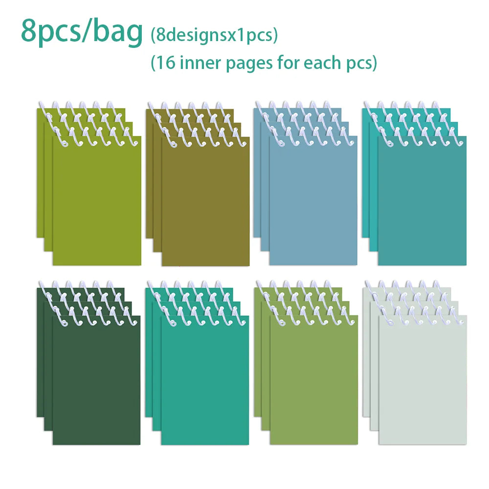 Mini Spiral colored Pocket memo pads