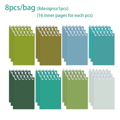 Mini Spiral colored Pocket memo pads