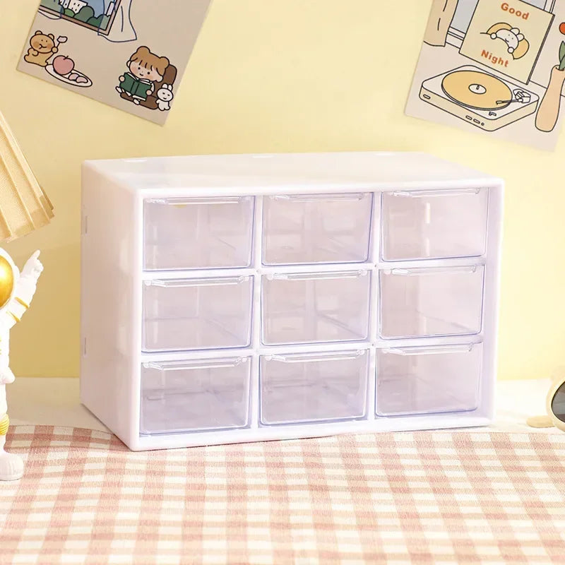 9 Grid Storage Boxes Organizer