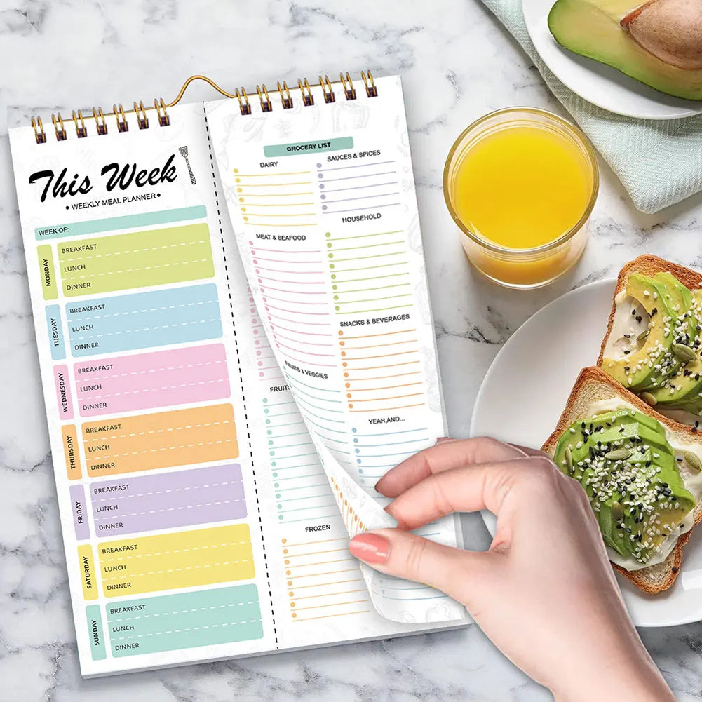 Weekly Meal planner notebook notepad