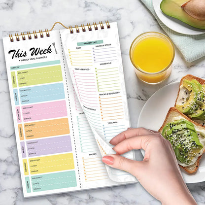 Weekly Meal planner notebook notepad