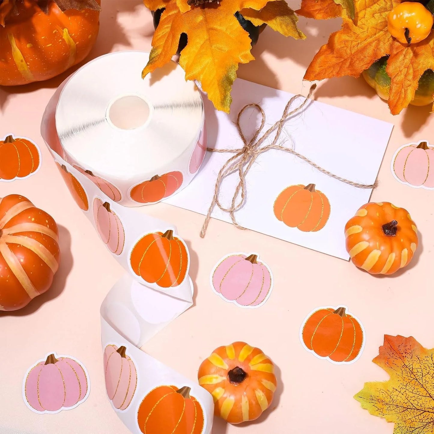 100-500pcs Halloween Pumpkin Stickers
