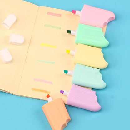 6 Pieces Ice Cream mini Highlighters
