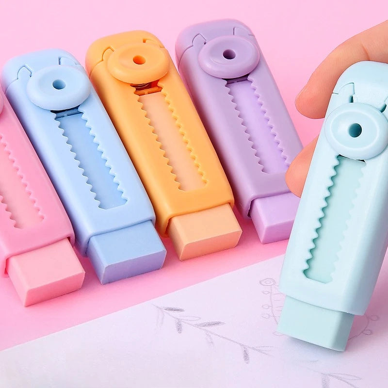 Creative Retractable Push Pull Eraser