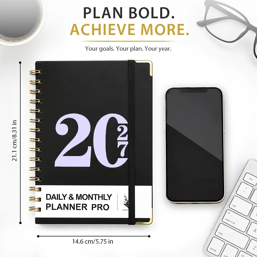 2027 Spiral notebook daily planner