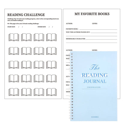 112 Page Reading Log notebook