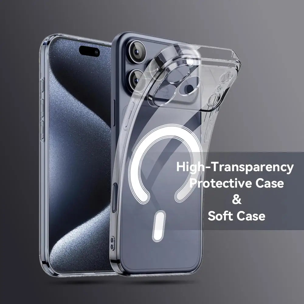 Halloween witchy Magnetic Clear Case For IPhone 11,12,13,14,15,15,16,17