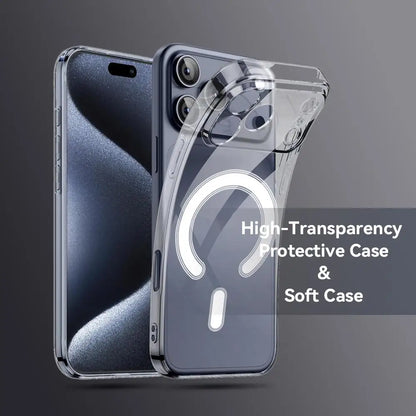 Halloween witchy Magnetic Clear Case For IPhone 11,12,13,14,15,15,16,17