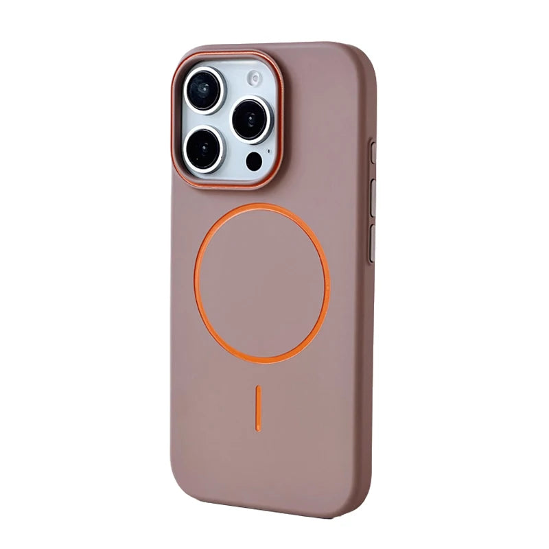 Matte hard circle Color MagSafe iPhone Case 11,12,13,14,15,16