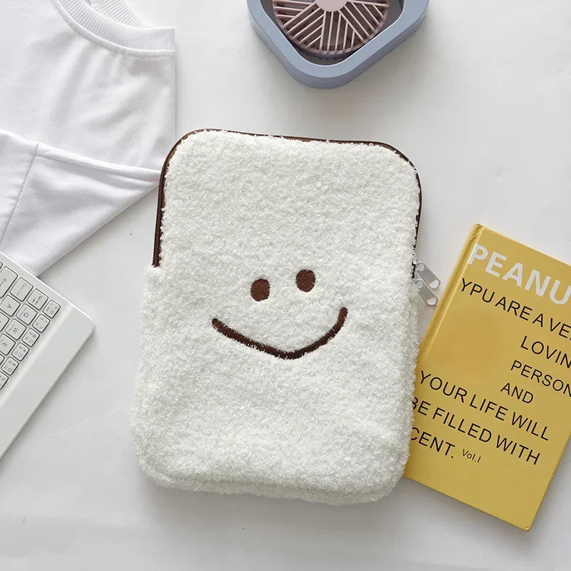 11/13Inch smiley face Plush Laptop Carrying Sleeve case
