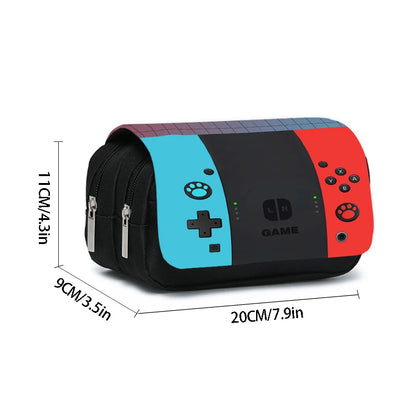 Games Console Double Layered Flip Pencil Case