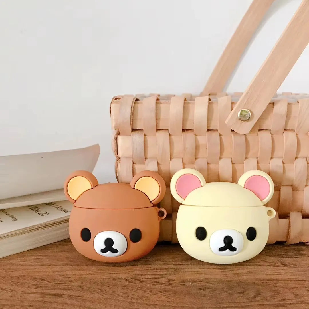 Cartoon bear AirPods case