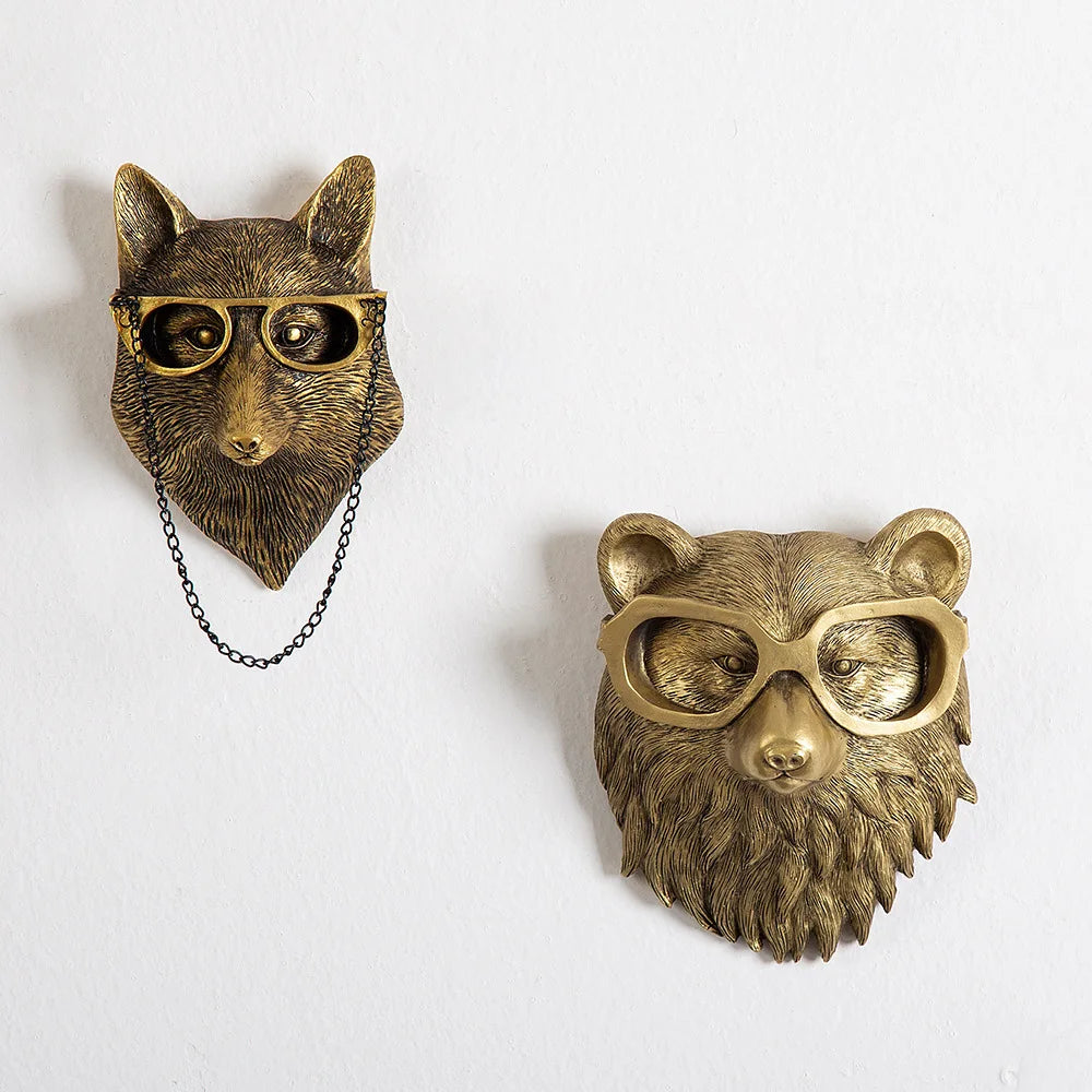 Animal Head Wall Storage decorative Hook