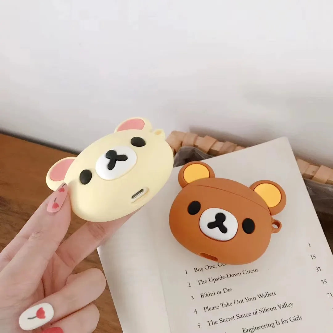Cartoon bear AirPods case