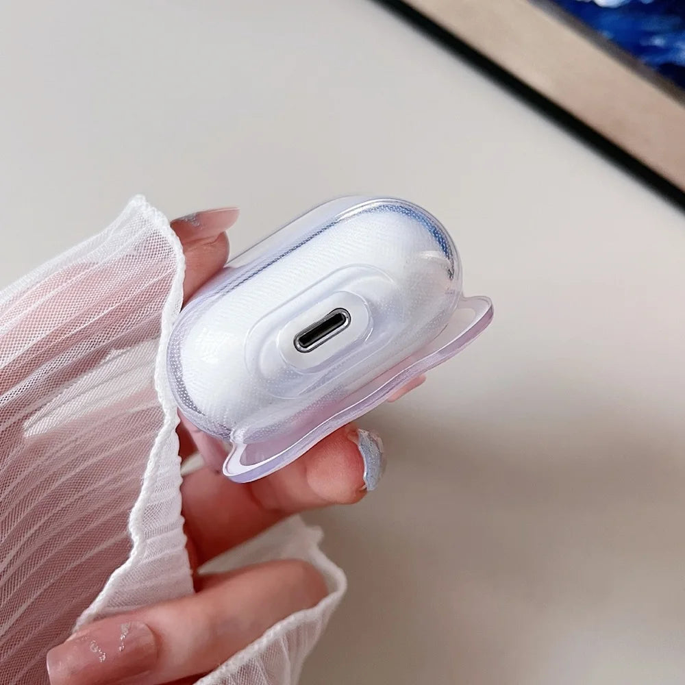 3D Bow Wave Earphone AirPods Case