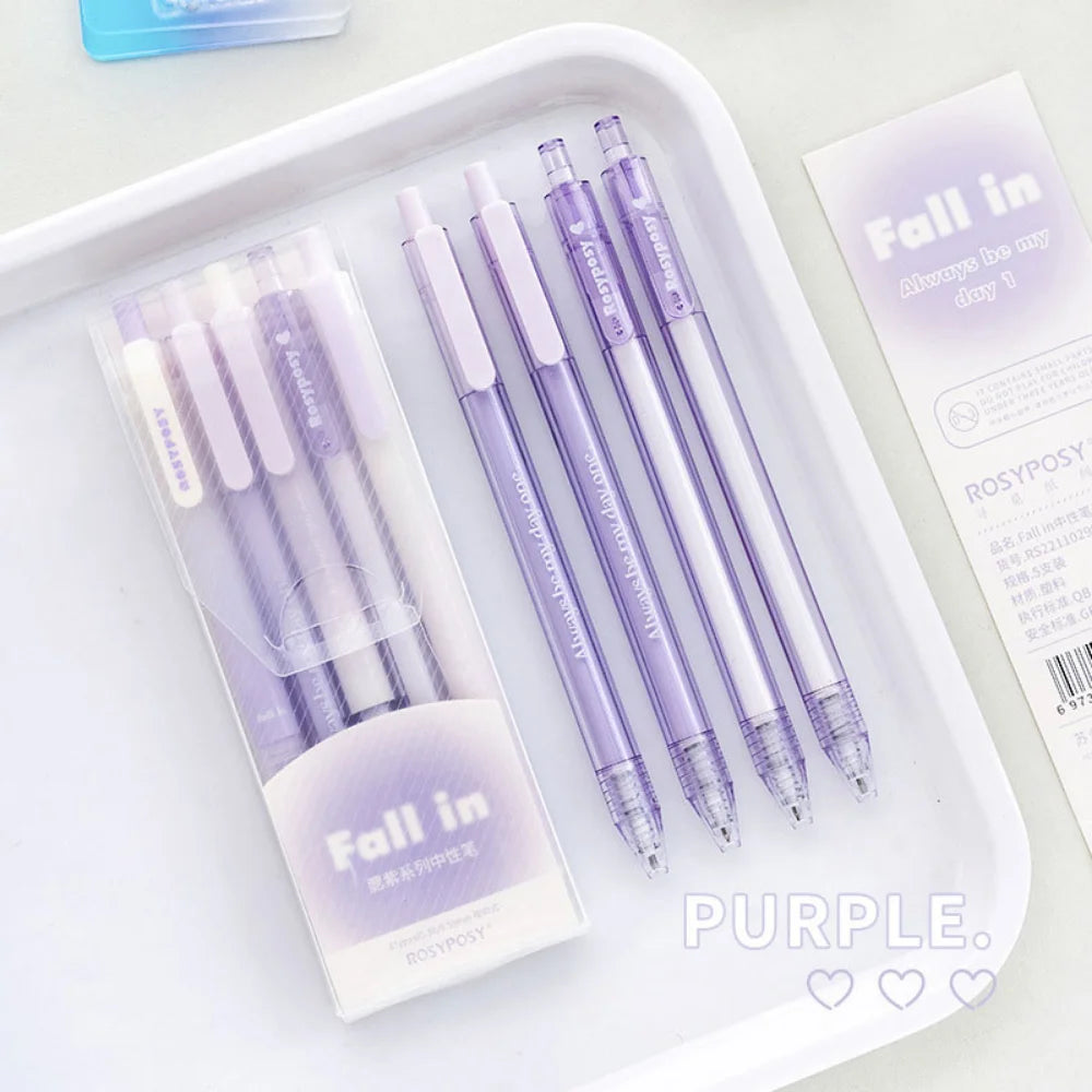 5Pcs/box Gradient Gel Pen Set