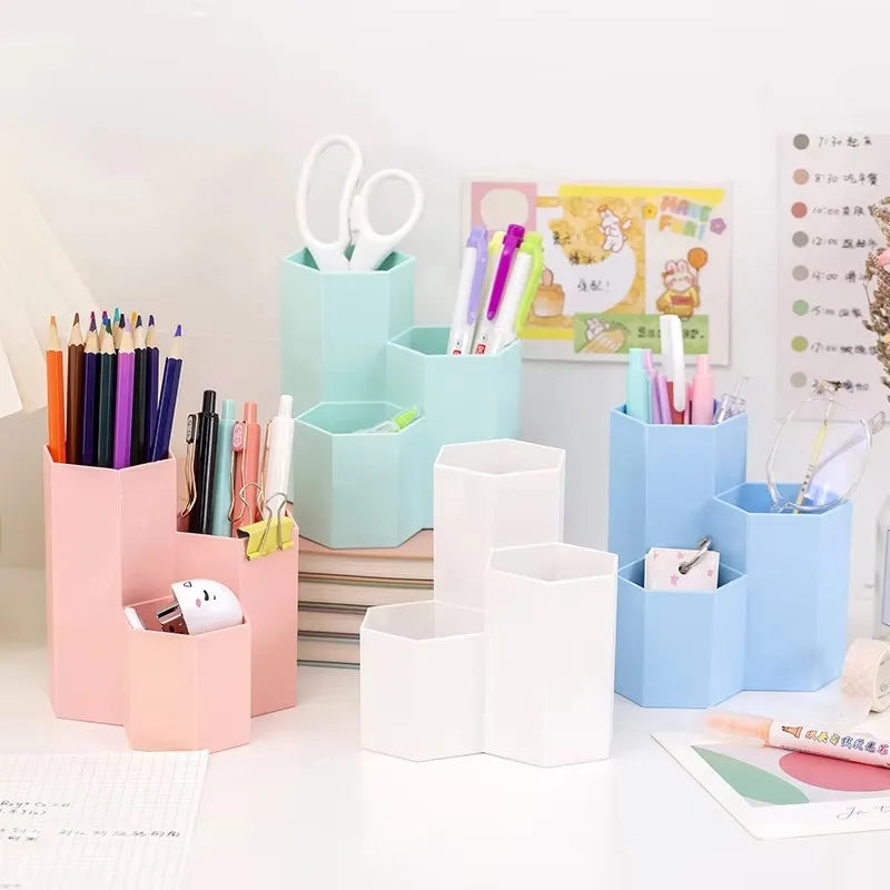 Three-grid Pen Holder