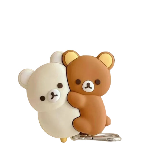 3D Rilakkuma Hug Bear Silicone airPods Earphone Case