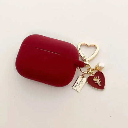 Pearl Love Rose Vintage Airpods Case