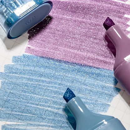 4pcs Glitter sparkle marker Highlighters